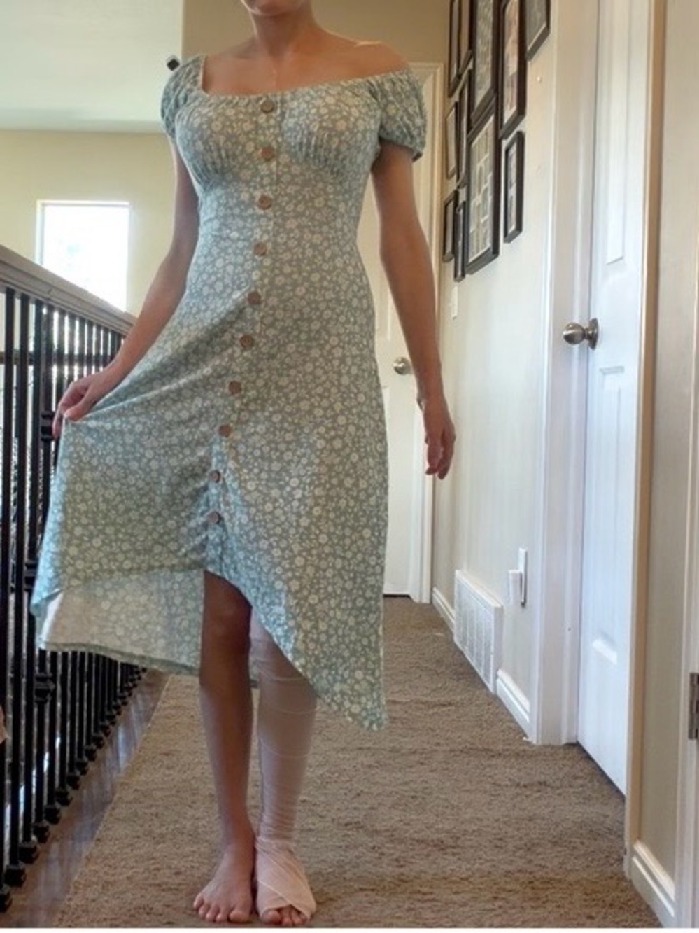 Two derek heart Button-Front Dresses